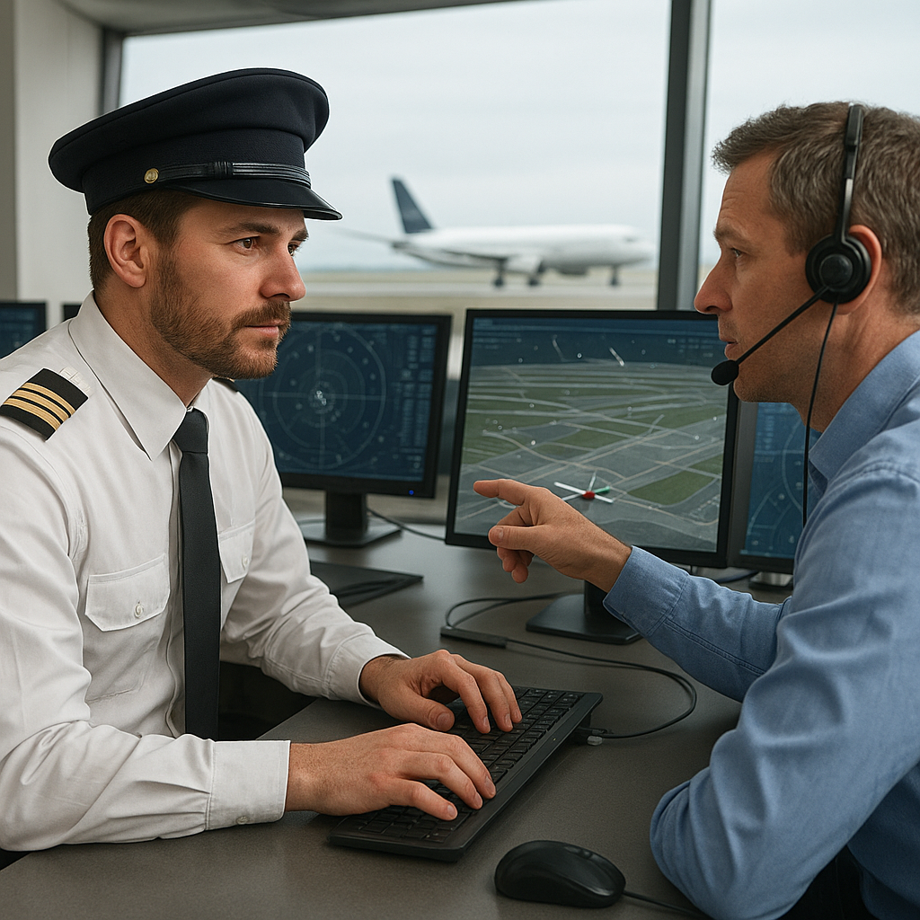 Jak wygląda współpraca pilota z kontrolerem naziemnym