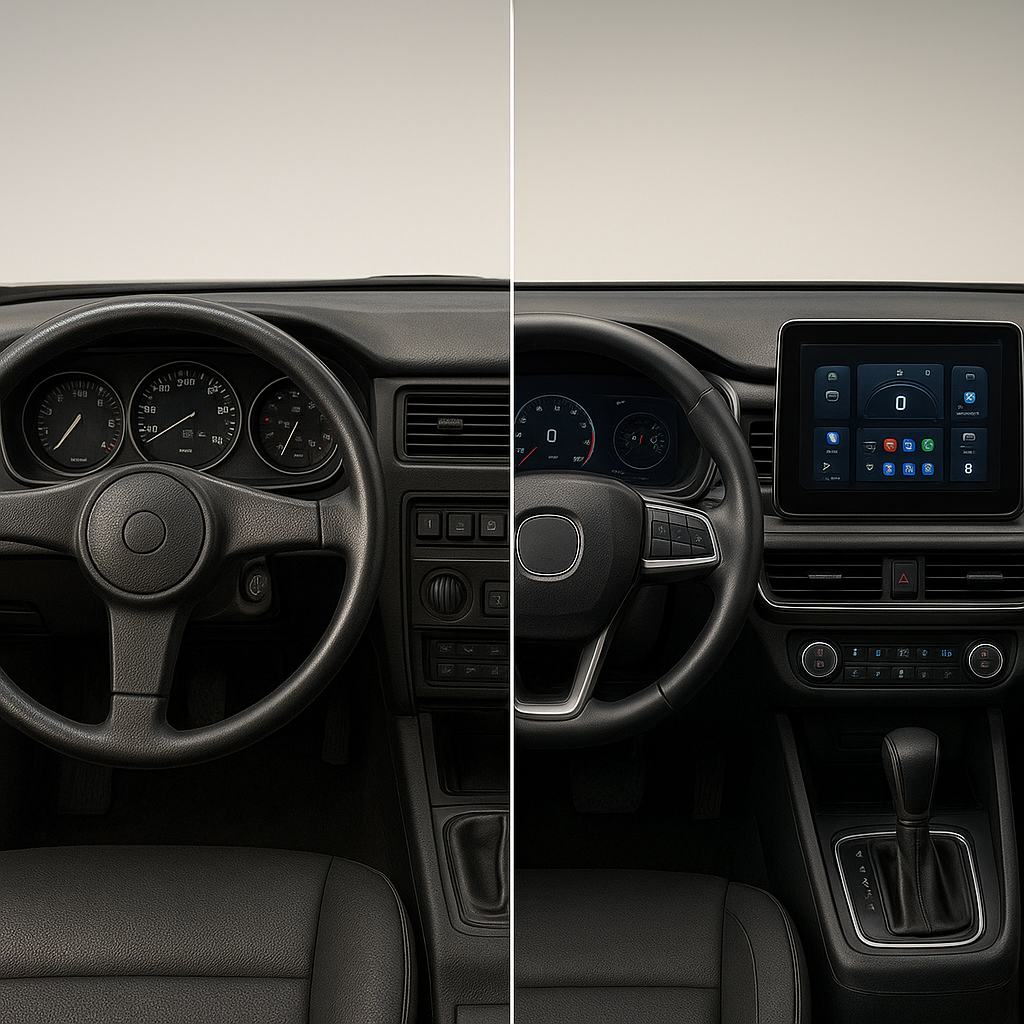 Ewolucja kokpitów – od zegarów analogowych po pełne ekrany dotykowe