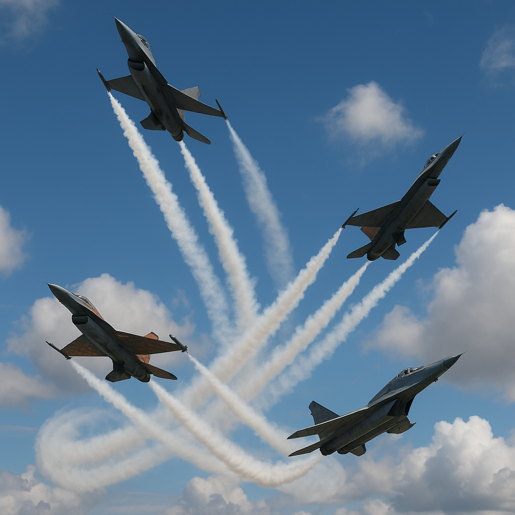 Najbardziej imponujące manewry akrobacyjne pilotów wojskowych