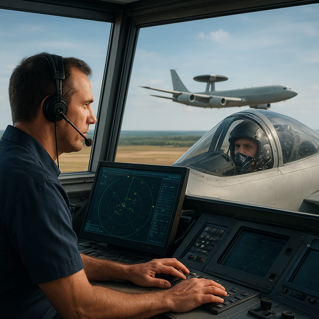 Jak wygląda współpraca między pilotem a kontrolerem AWACS