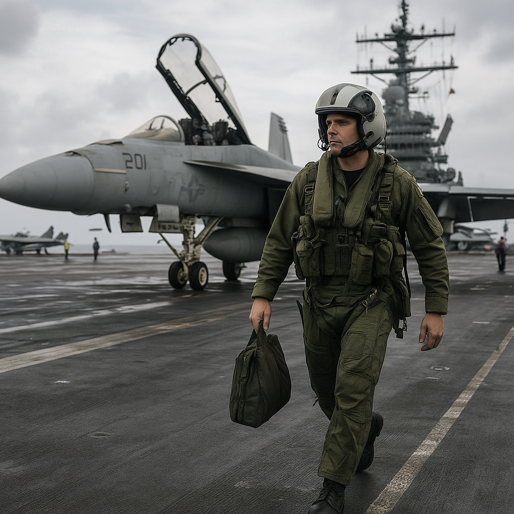 Jak wygląda życie pilota na lotniskowcu