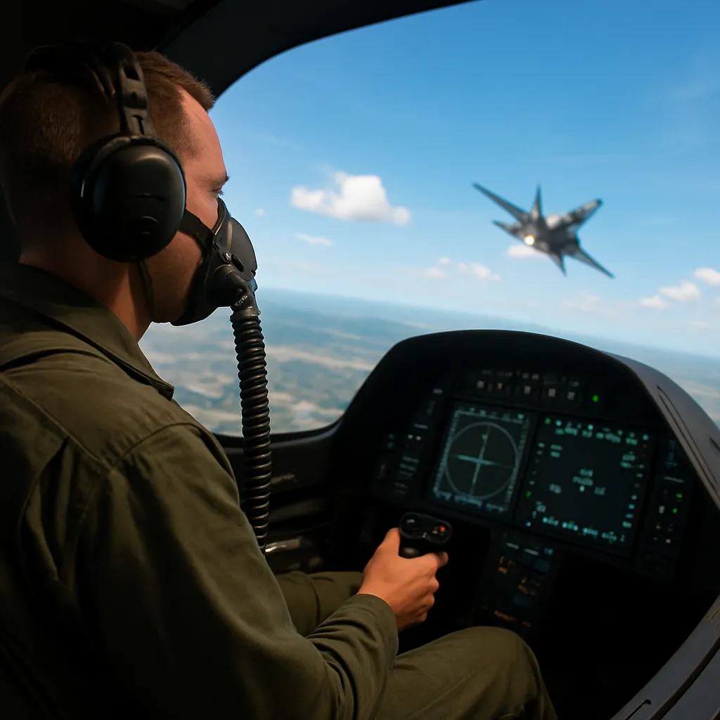W jaki sposób piloci ćwiczą walkę powietrzną na symulatorach