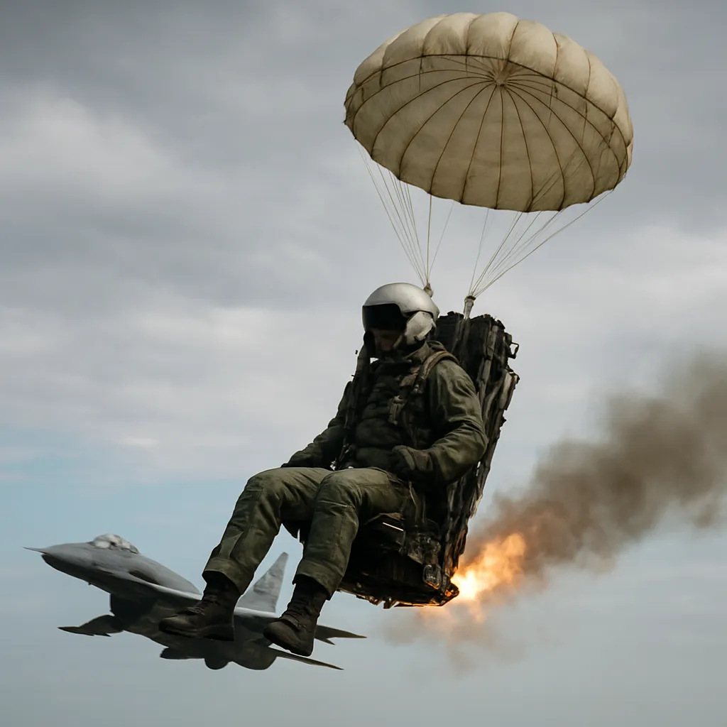 Co dzieje się z pilotem po katapultowaniu się z myśliwca